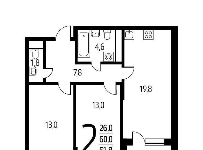 квартира г Москва п Десеновское ул 6-я Нововатутинская 15к/1 Кедровая фото 1