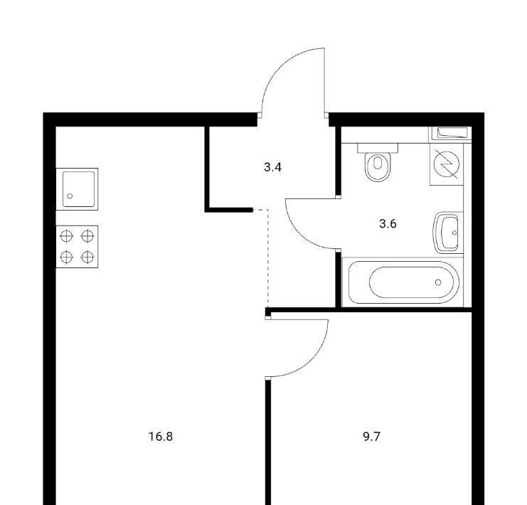 квартира г Москва метро Окружная ул Большая Академическая 85к/3 фото 16