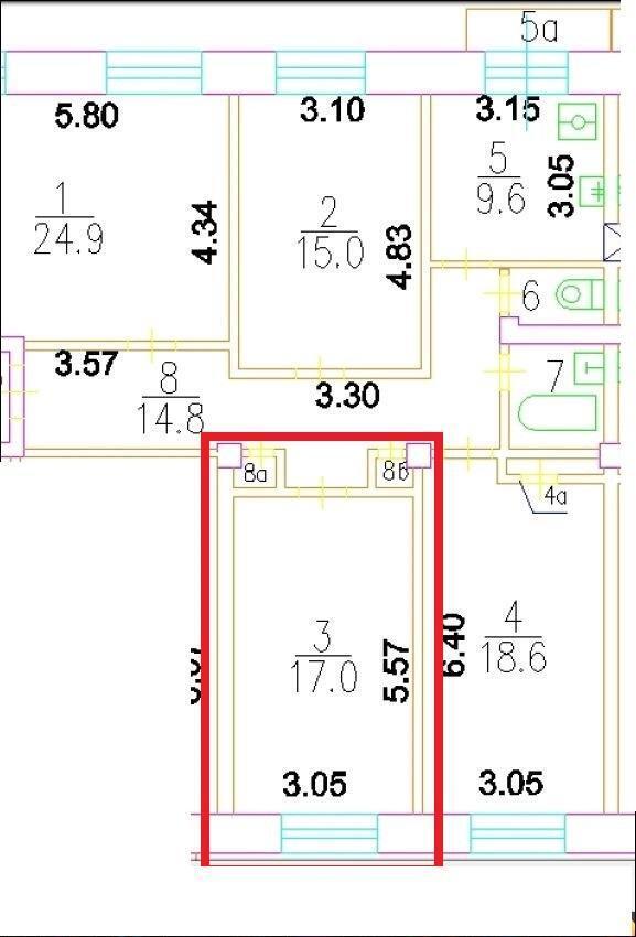 комната г Москва метро Римская ул Рогожский Вал 3 фото 19