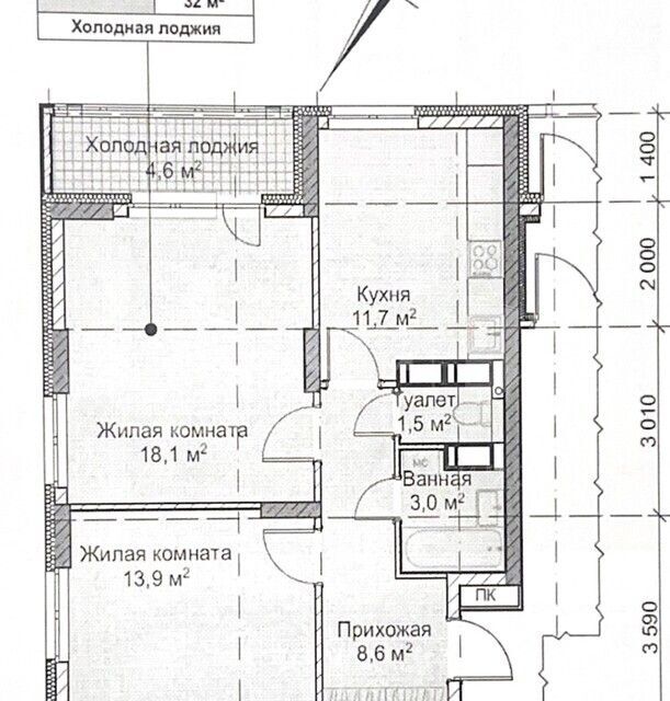 квартира г Нижний Новгород пр-кт Героев Донбасса 2 Нижний Новгород городской округ фото 10