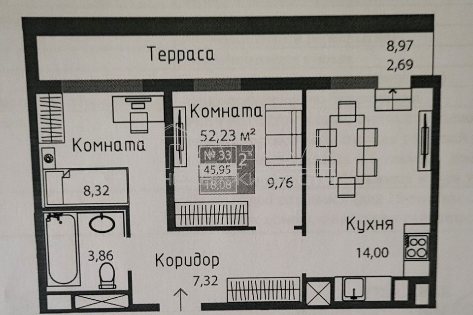 квартира г Симферополь пр-кт Александра Суворова 15/8 Симферополь городской округ фото 9