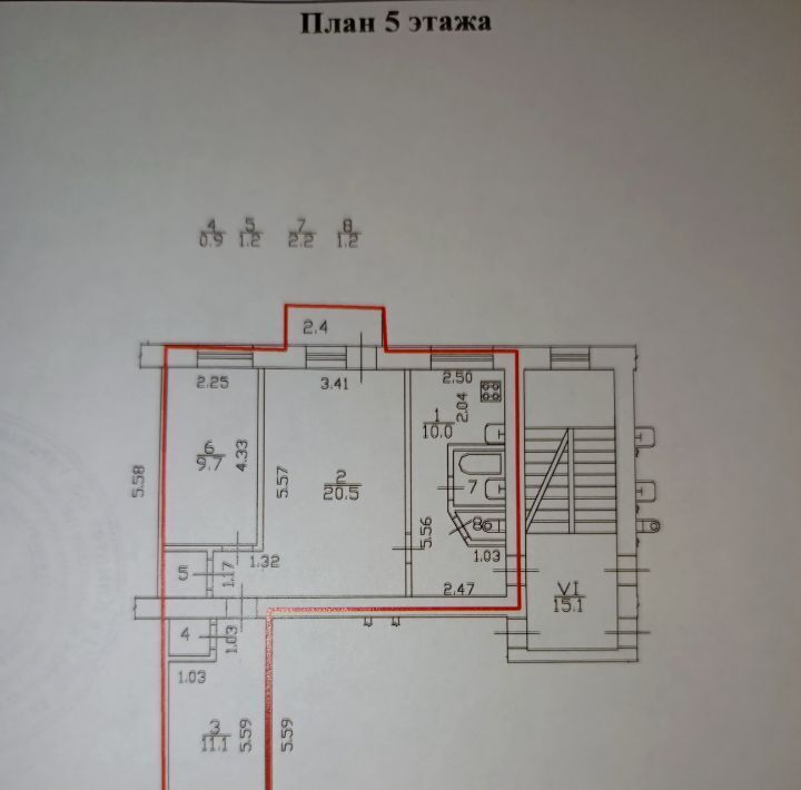 квартира г Кронштадт р-н Кронштадтский ул. Восстания, 58 фото 6