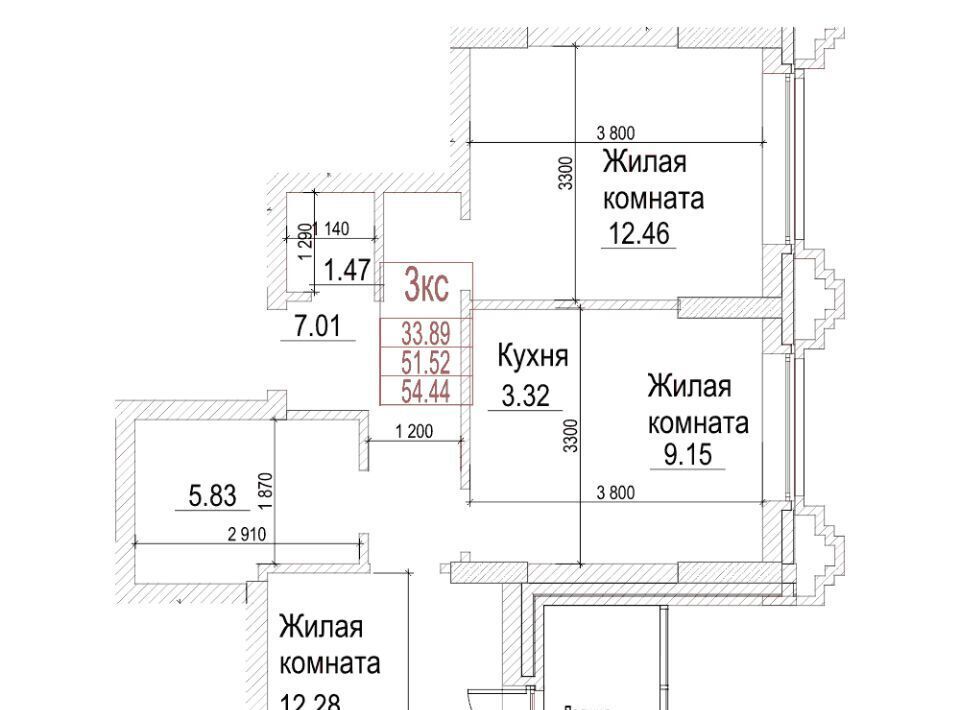 квартира г Новосибирск метро Площадь Гарина-Михайловского ЖК «Чернышевский» фото 1