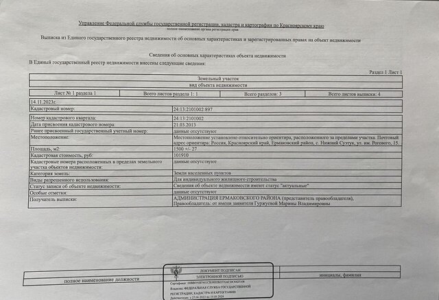 земля ул им. Рогового Нижнесуэтукский сельсовет, Ермаковское фото