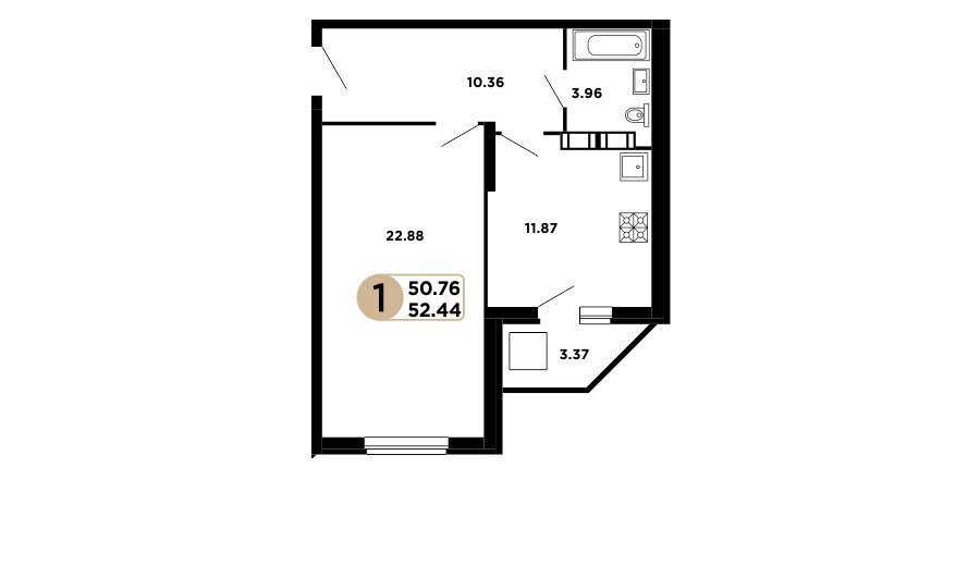 квартира г Самара Безымянка ш Московское 57 километр, 18-й фото 1