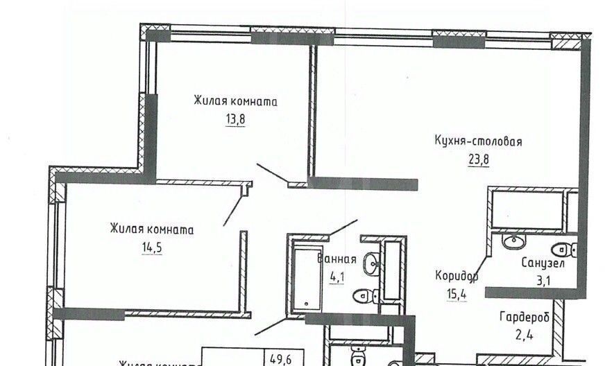 квартира г Екатеринбург б-р Владимира Белоглазова 2а Проспект Космонавтов фото 3