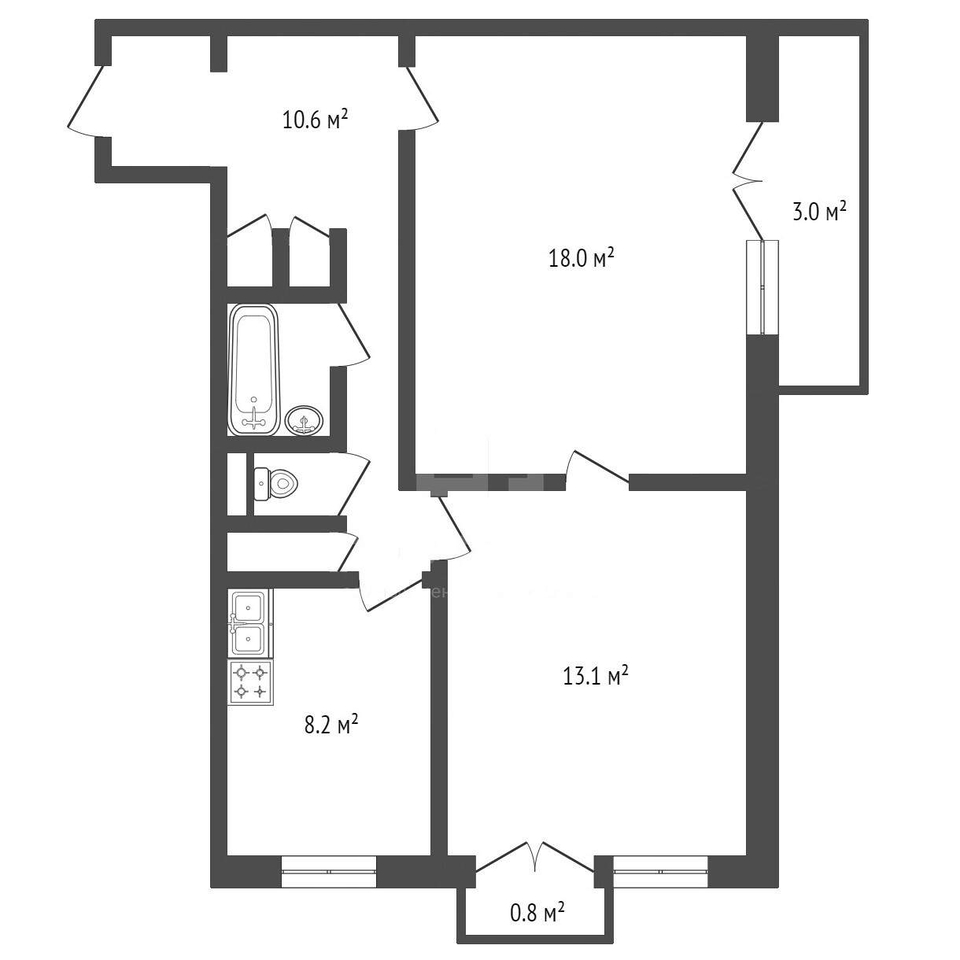 квартира г Санкт-Петербург р-н Московский пр-кт Космонавтов 50к/1 Звездная фото 12