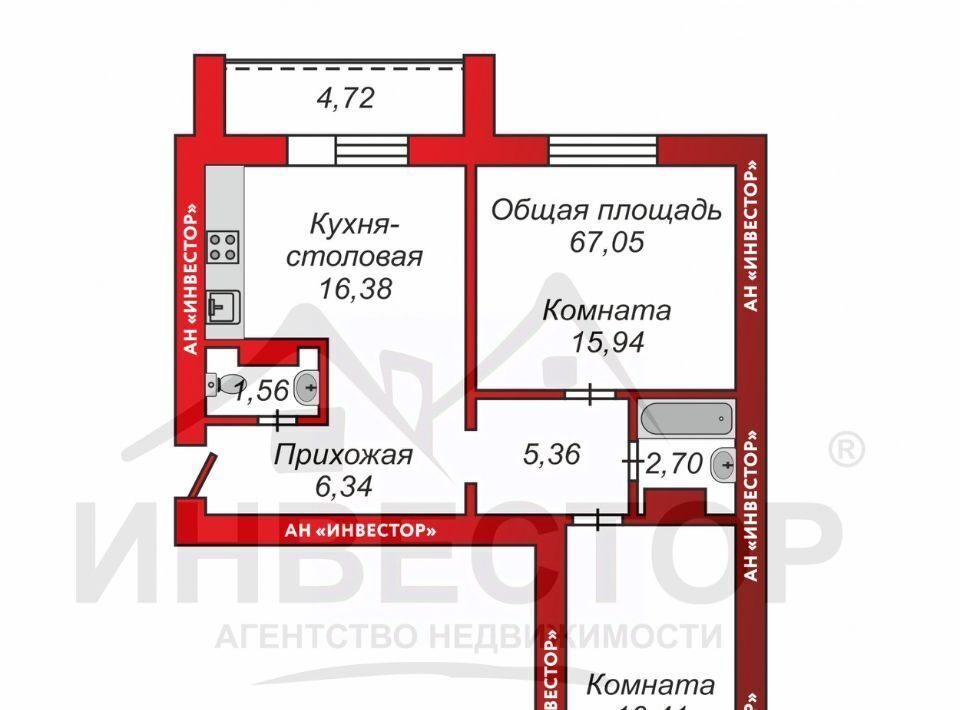 квартира г Челябинск р-н Тракторозаводский ул Эльтонская 2-я 59в фото 1