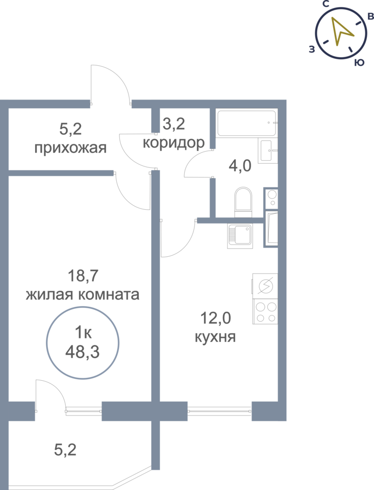 квартира г Нефтеюганск мкр 6-й 17 фото 1