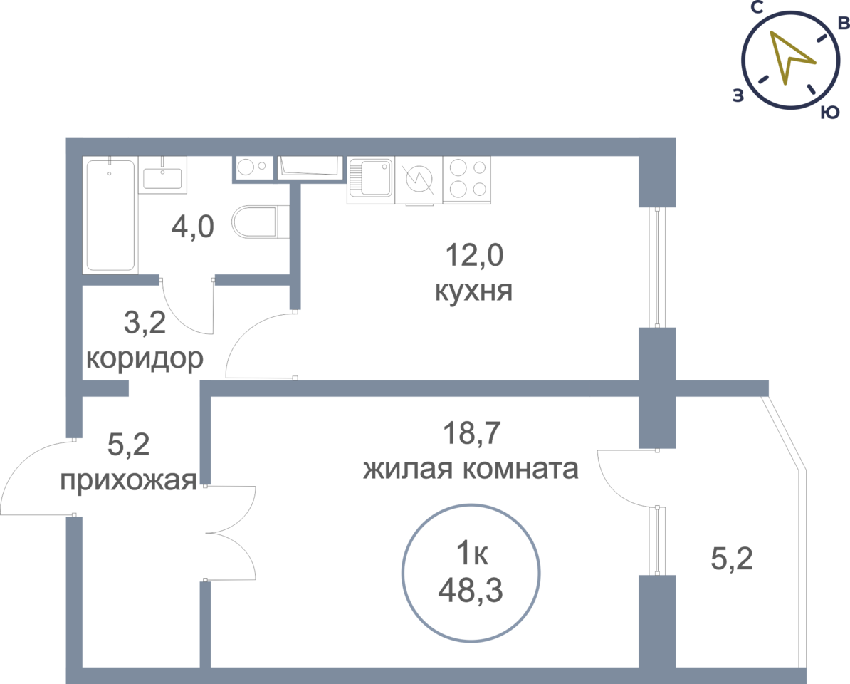 квартира г Нефтеюганск мкр 6-й 11 фото 1