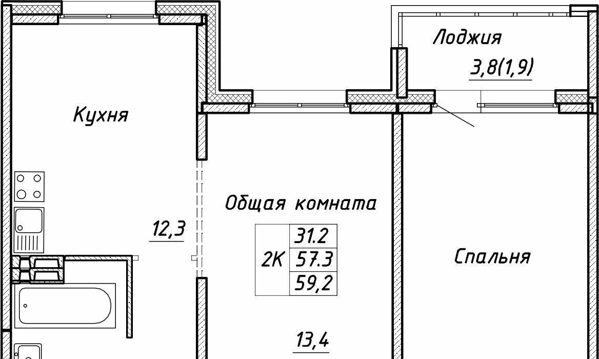 квартира г Новосибирск р-н Ленинский ул Связистов 13/2 фото 1