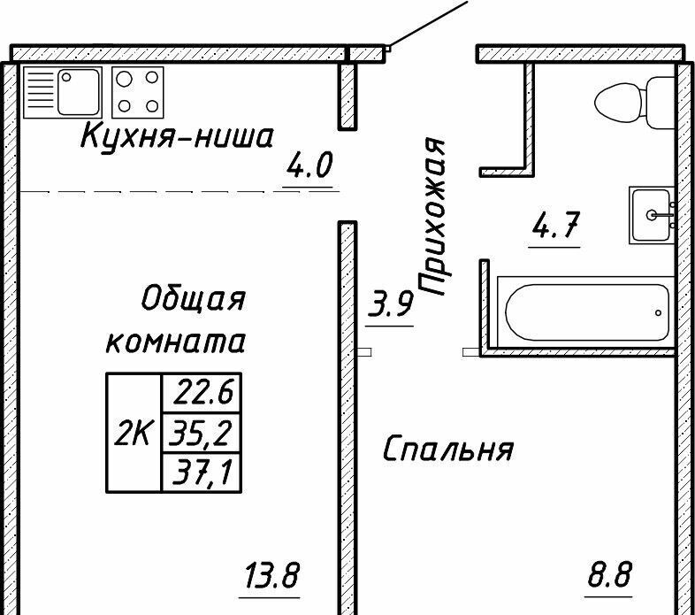 квартира г Новосибирск р-н Ленинский ул Связистов 13/2 фото 1