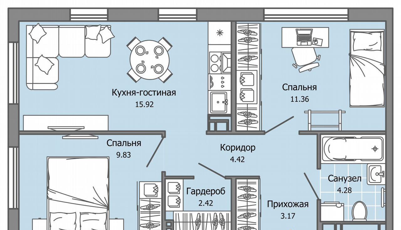 квартира г Ульяновск р-н Засвияжский ул. Шигаева/Ефремова, стр. 2 фото 1