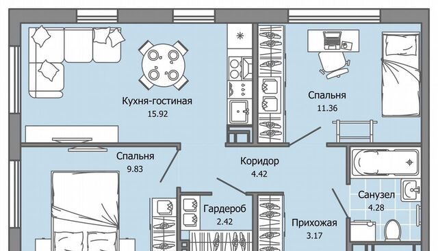 р-н Засвияжский ЖК «Город новаторов» ул. Шигаева/Ефремова, стр. 2 фото