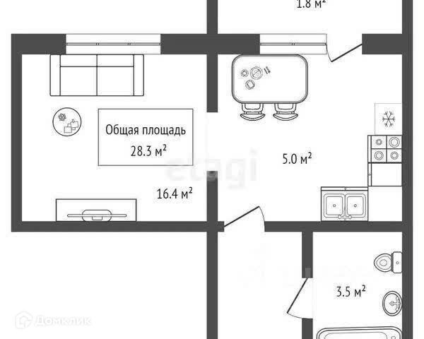 квартира г Новосибирск р-н Ленинский Чистая Слобода ул Титова 255/1 Новосибирск городской округ фото 1