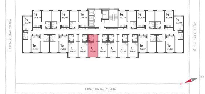 квартира г Санкт-Петербург метро Академическая ул Пахомовская 12к/2 округ Полюстрово фото 2