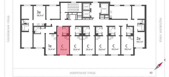 квартира г Санкт-Петербург метро Академическая ул Пахомовская 14к/2 округ Полюстрово фото 2