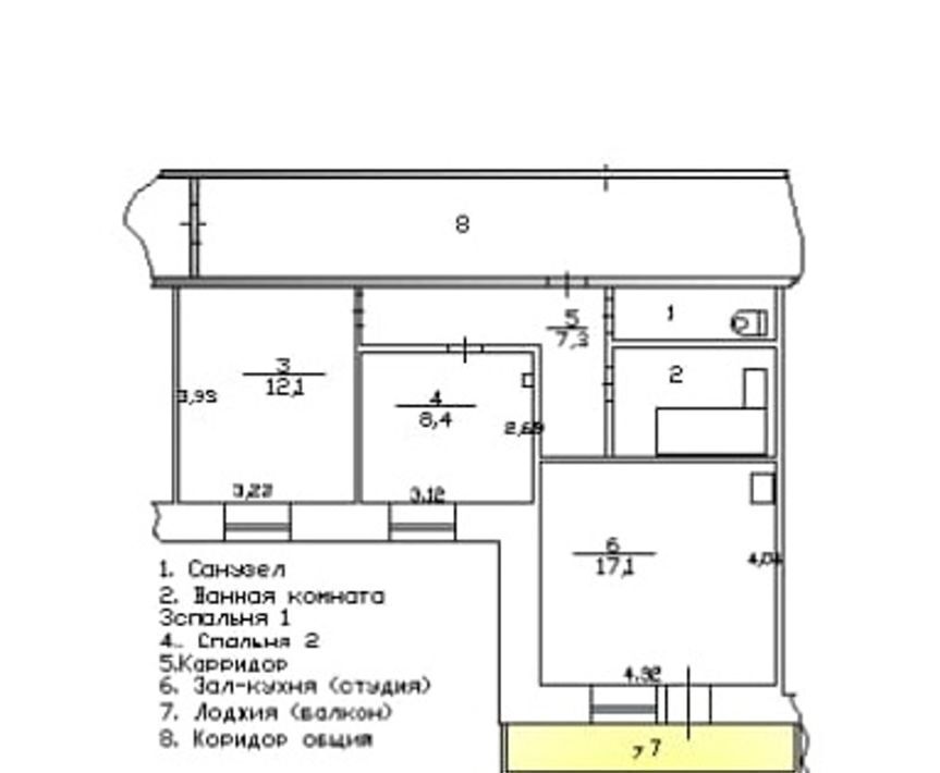 квартира г Красноярск р-н Советский ул Соколовская 72а фото 2