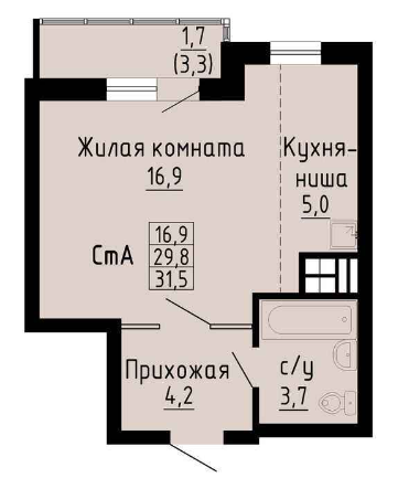 квартира г Новосибирск р-н Кировский ул Петухова 162 ЖК «Матрешкин двор» Новосибирск городской округ фото 10