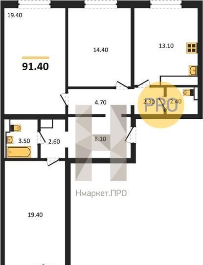 квартира г Воронеж р-н Центральный ул Шишкова 11 д. 140Б фото 9