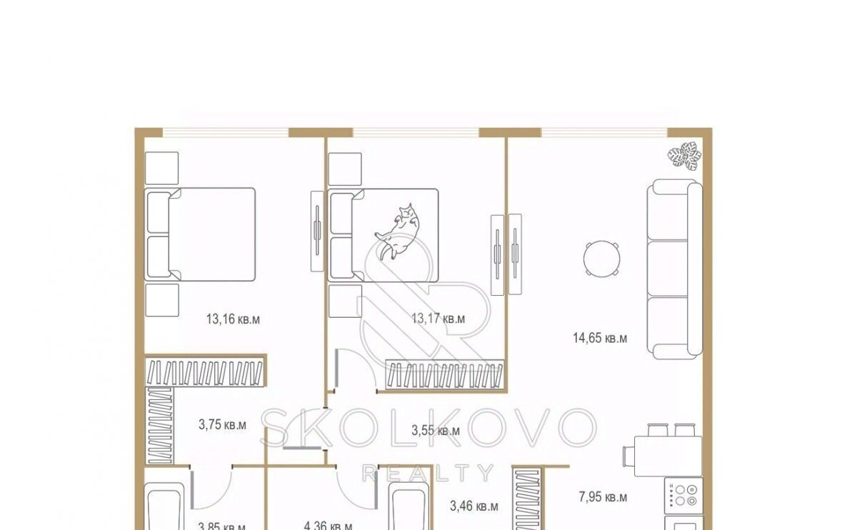 квартира г Москва метро Минская пр-кт Генерала Дорохова 39к/1в фото 2