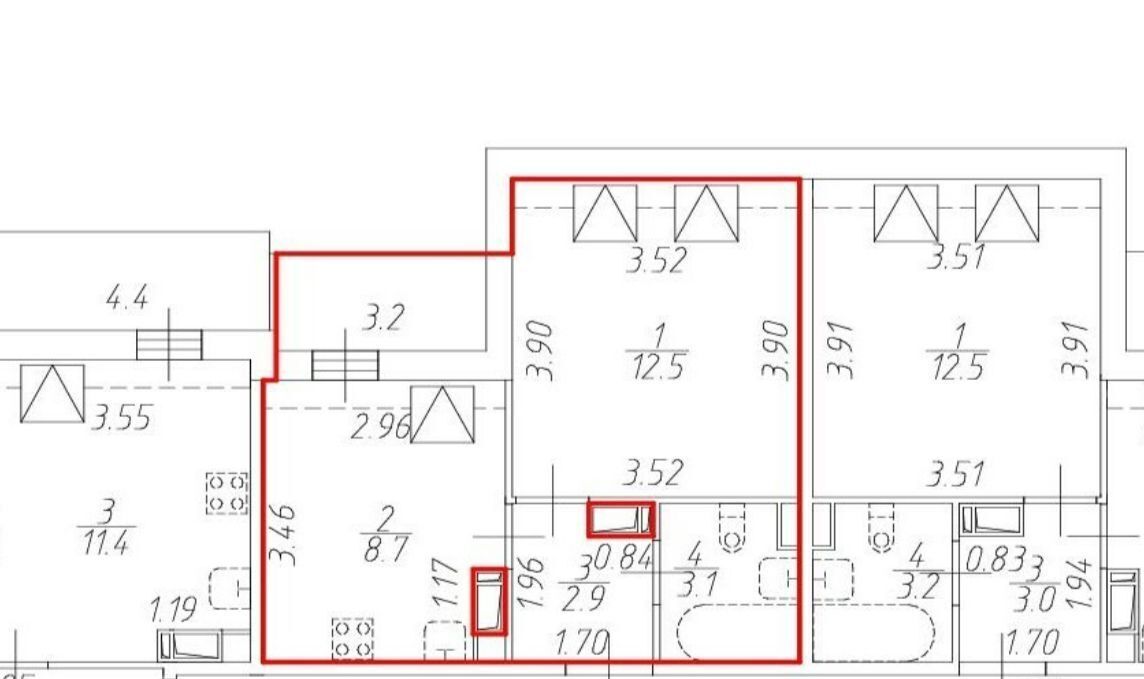 квартира г Санкт-Петербург метро Московская ш Пулковское 73к/3 ЖК «Зеленый квартал на Пулковских высотах» округ Пулковский меридиан фото 7