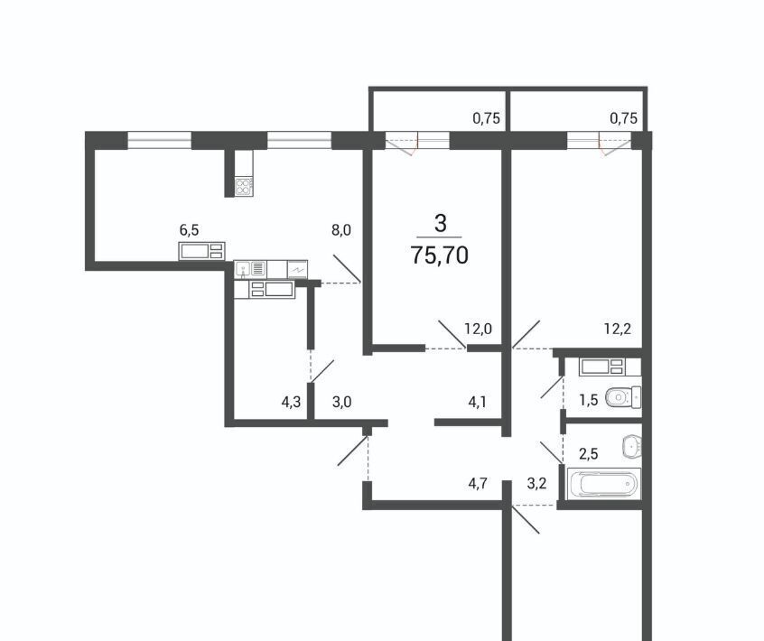 квартира г Курган мкр 16-й п Заозерный жилрайон фото 1