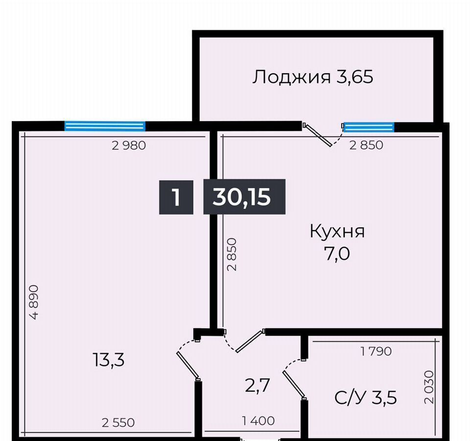 квартира г Ставрополь р-н Промышленный ул Южный обход 53 фото 1