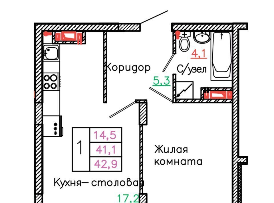 квартира г Старый Оскол р-н мкр Садовые кварталы 4 фото 1