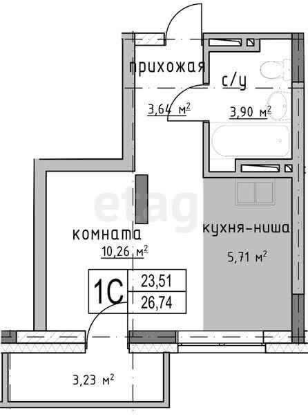 квартира г Новосибирск р-н Ленинский ул Титова 196/1 Новосибирск городской округ фото 2