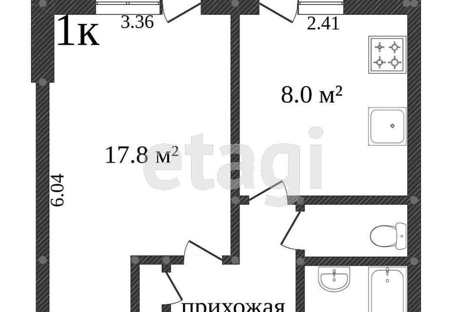 квартира г Вологда ул Мохова 23а Вологодский район фото 7