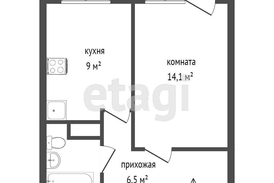 квартира г Екатеринбург р-н Чкаловский ул Дорожная 15 ЖК «Триумф» Екатеринбург, муниципальное образование фото 1