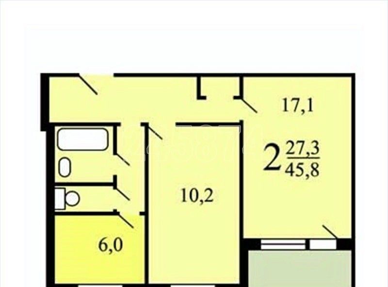 квартира г Москва метро Ясенево ул Голубинская 13к/1 фото 9