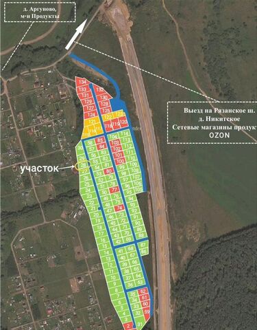 земля 54 км, М-5 Урал, 79-й километр, Мещерино, Новорязанское шоссе фото