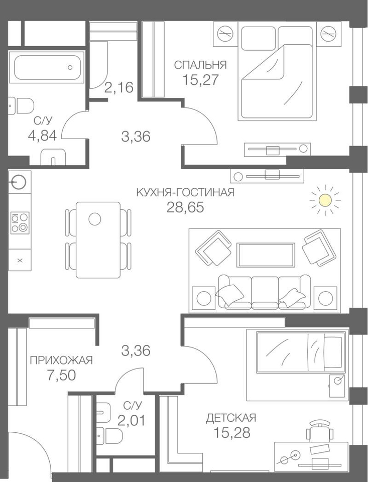 квартира г Москва метро Шелепиха Пресненский проезд Шмитовский 39 муниципальный округ Пресненский фото 1