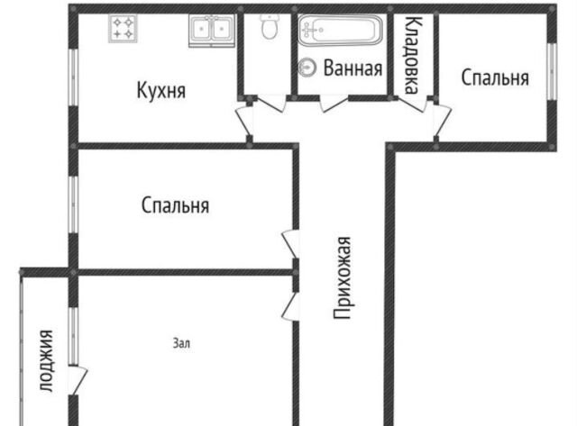 квартира ул Олимпийская 14 р-н Северный, Миасский г. о. фото