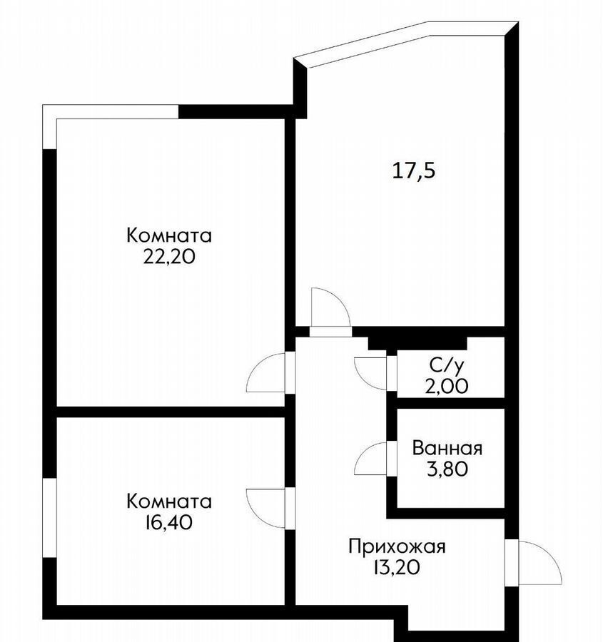 квартира г Краснодар р-н Прикубанский ул им. Достоевского 84/1 фото 15