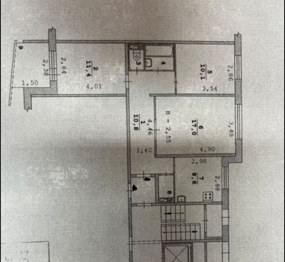 квартира г Екатеринбург р-н Чкаловский Бисертская ул., 23 фото 16