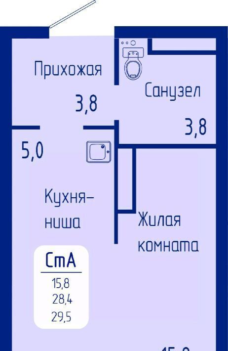 квартира г Красноярск р-н Октябрьский пр-кт Свободный фото 1