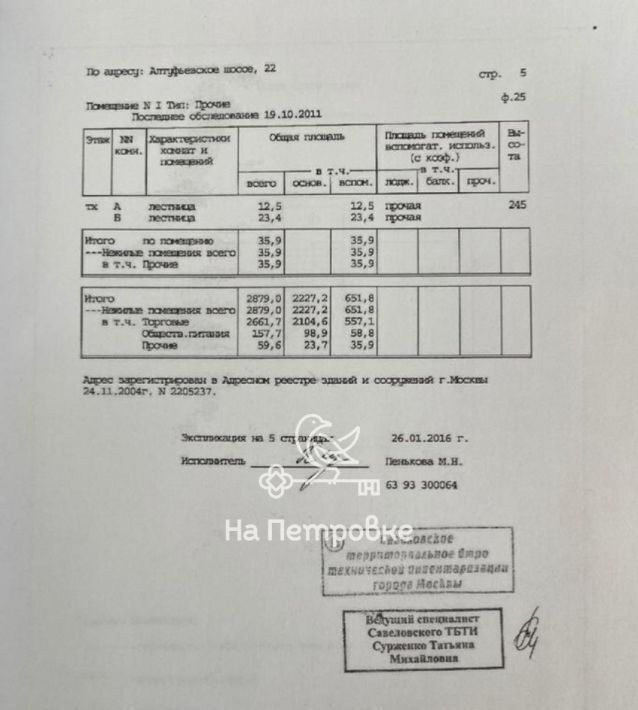 свободного назначения г Москва метро Дегунино ш Алтуфьевское 22 муниципальный округ Отрадное фото 11