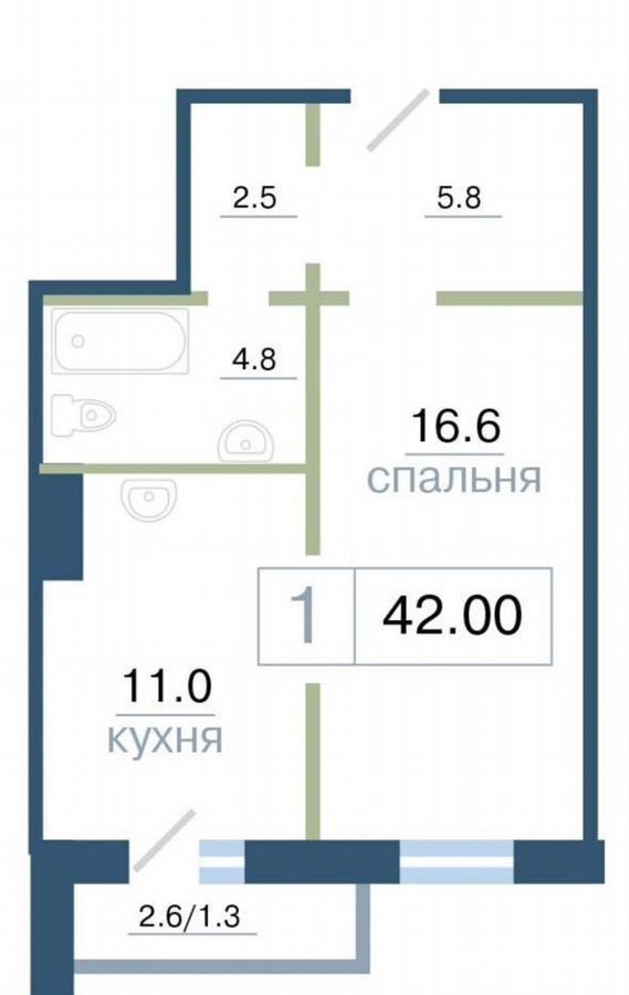 квартира г Красноярск р-н Железнодорожный ул Дубровинского 110в фото 16