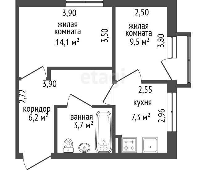 квартира г Уфа ул Карла Маркса 71 фото 24