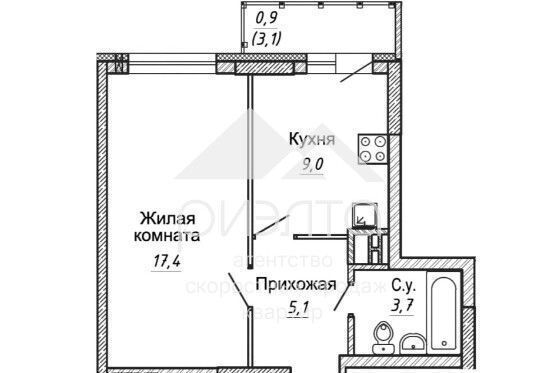 квартира г Новосибирск р-н Кировский ул Бородина 56 ЖК «Новые Матрёшки» фото 9