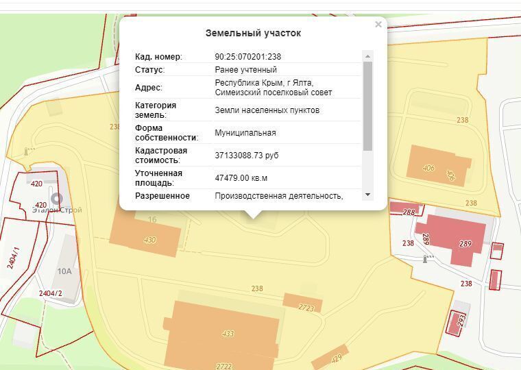 производственные, складские г Ялта пгт Голубой Залив ш Севастопольское 16 г Алупка фото 4