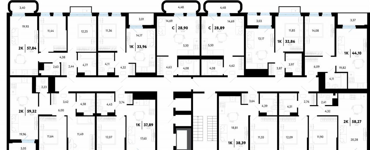 квартира г Тюмень р-н Калининский ул Василия Малкова 32 фото 2