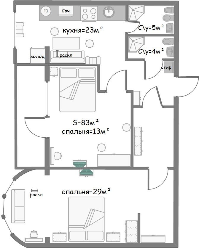 квартира г Евпатория ул Московская 22в фото 17