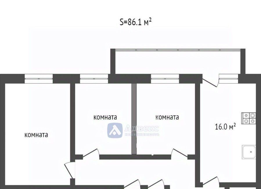 квартира г Тюмень р-н Восточный ул Широтная 193 фото 2