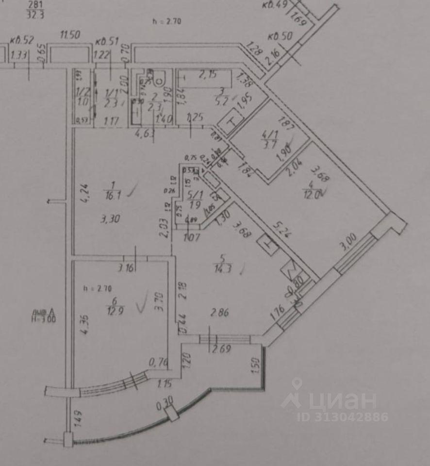 квартира г Краснодар р-н Западный ул Шоссе Нефтяников 18/2 фото 33