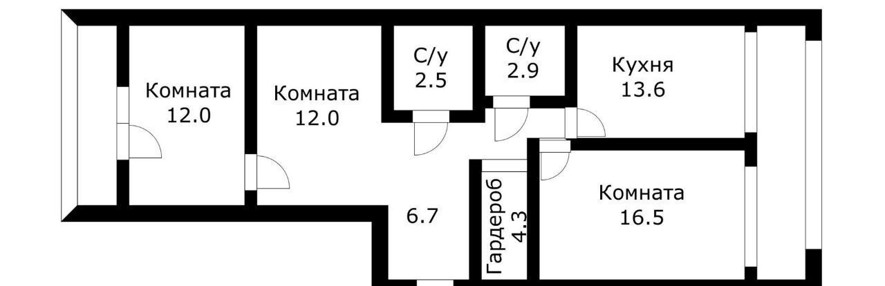 квартира г Краснодар р-н Прикубанский ул им. Чайковского П.И. 23/2 фото 19