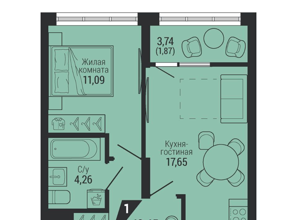 квартира г Екатеринбург Уралмаш ул. 22-го Партсъезда, 10 фото 1